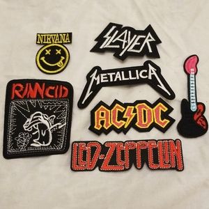 Assorted Rock Metal Iron On Patches